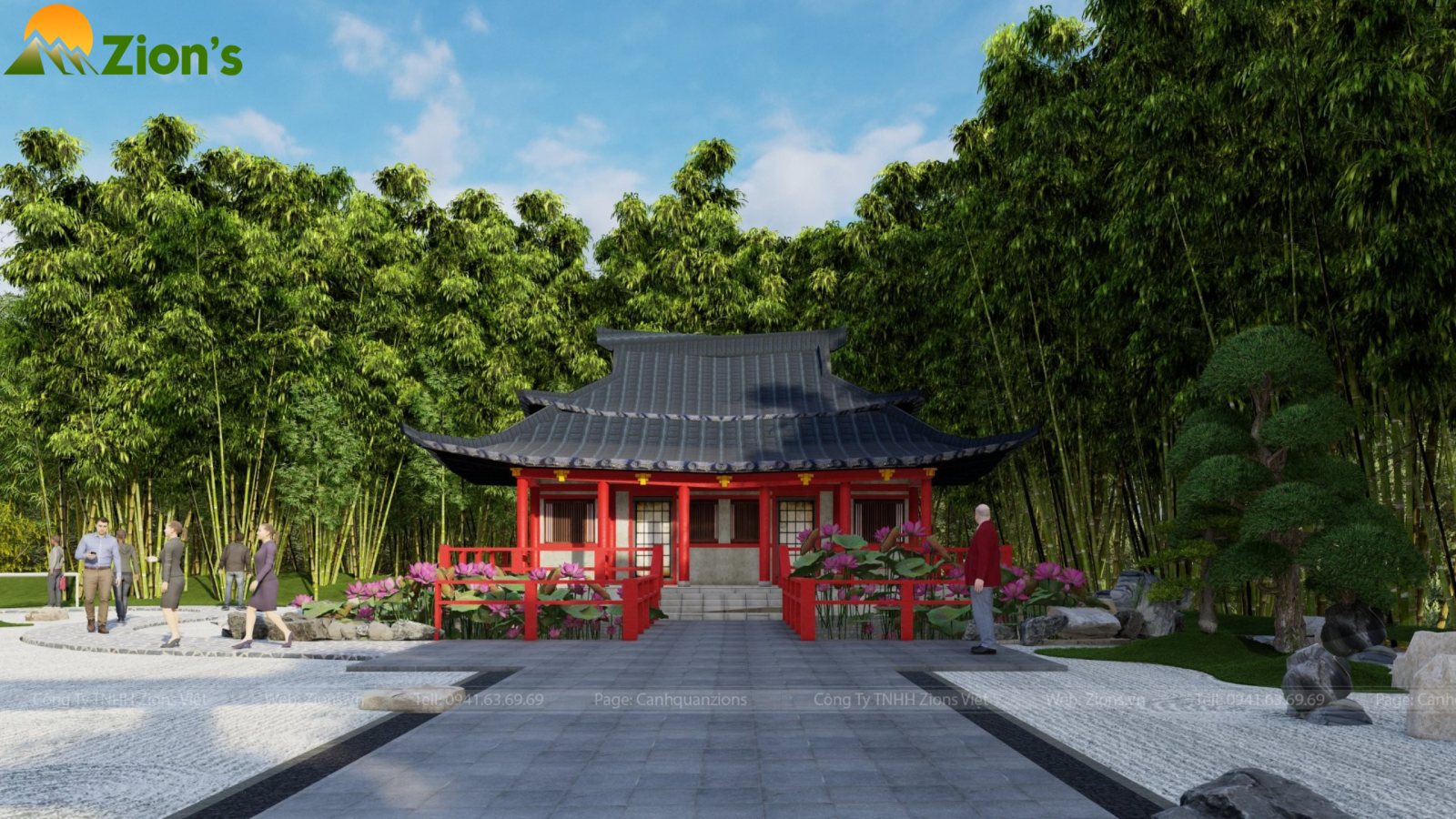 Khu vực Zen Garden - Quy hoạch thiết kế công viên